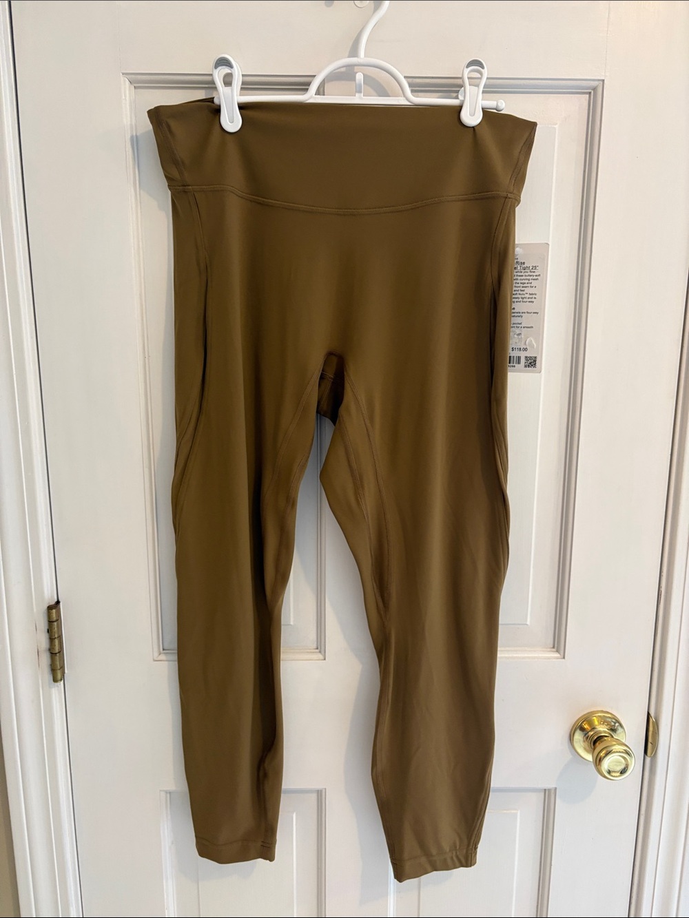 Lululemon size 14 nulu high rise mesh panel tight/ legging brand new brownish